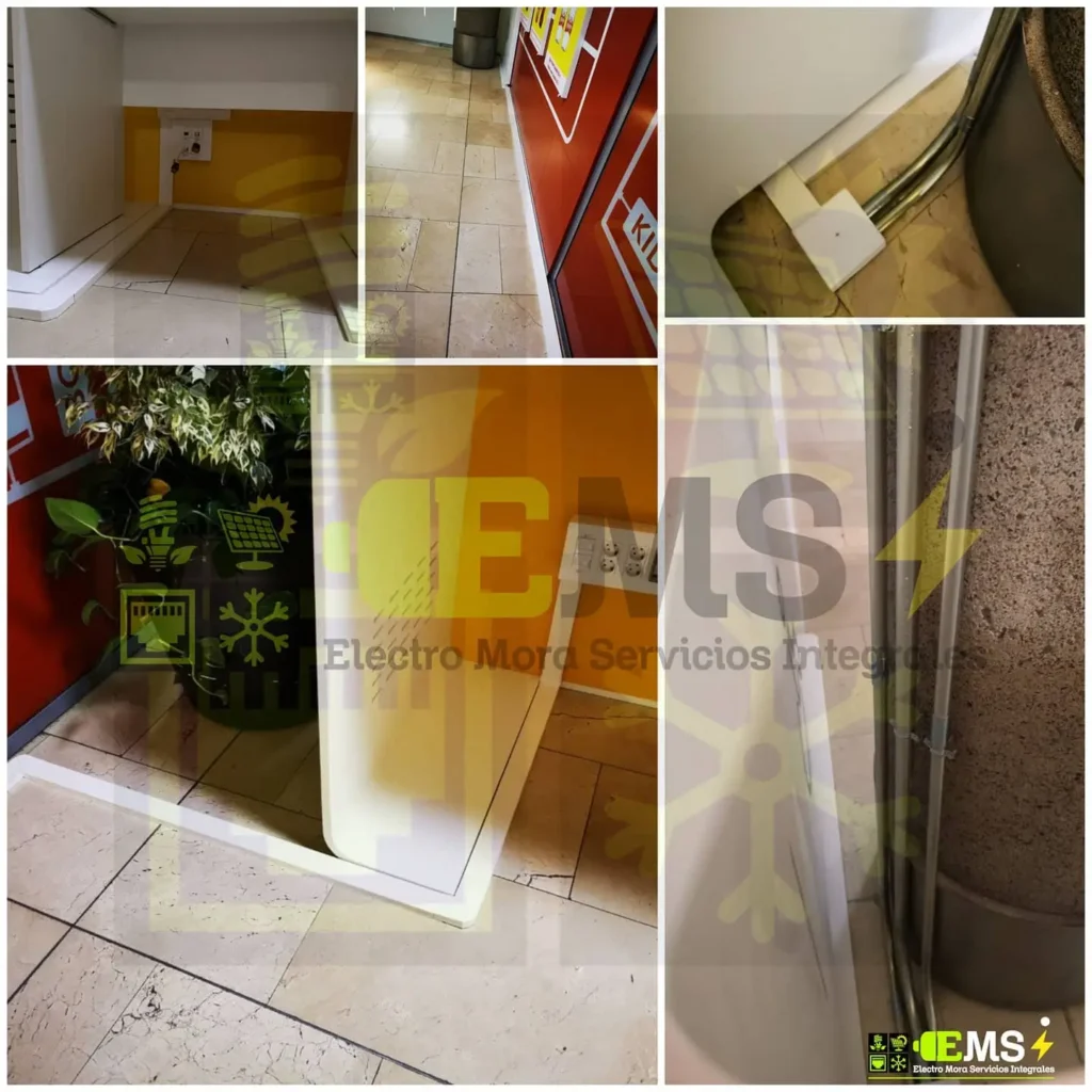 Instalación canalizada de electricidad y red en puesto de trabajo – Electro Mora Tenerife